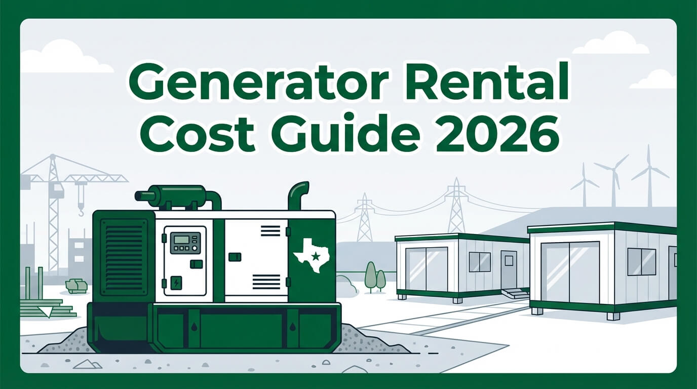 Generator Rental Cost in Texas: What You'll Actually Pay in 2026 • JC ...